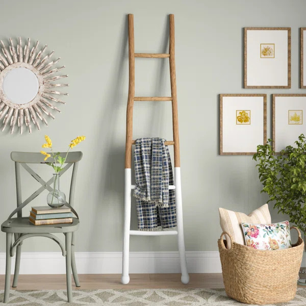 72.5'' Tall Solid Wood Blanket Ladder | Wayfair North America