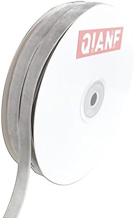 QIANF Vintage Silver Velvet Ribbon, 3/8 Inch X 25Yd | Amazon (US)