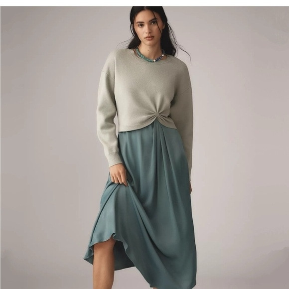 Anthropologie Gemini Twofer Sweater dress set NWT Small | Poshmark