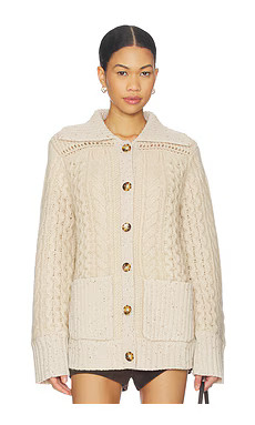 La Ligne Nuage Cardigan in Oat from Revolve.com | Revolve Clothing (Global)