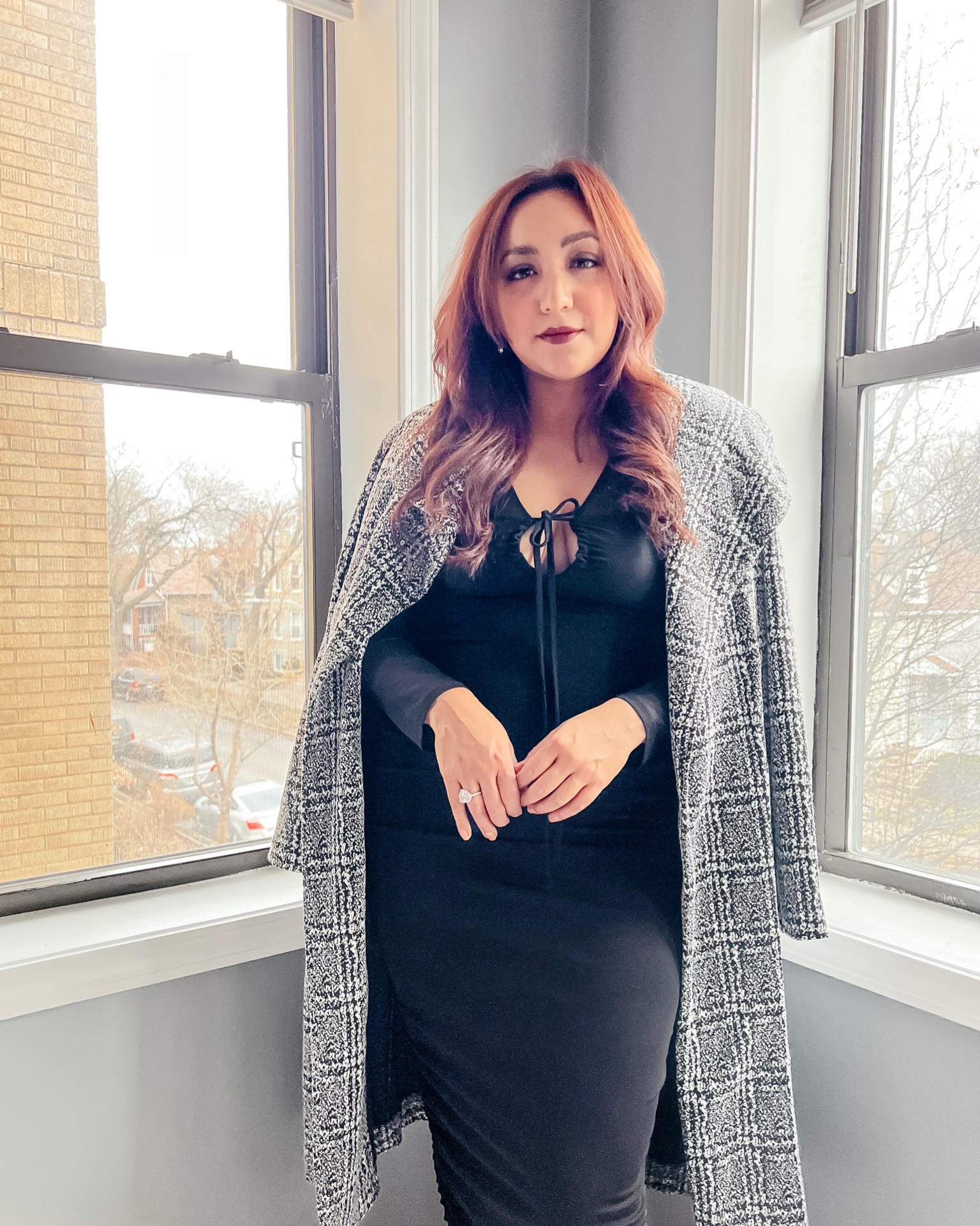 My New Years Outfit! This is perfect all year round 😊 Can’t go wrong with a cute black dress and platform heels. Dress is partially sheer and TTS. Some items are on sale!!

#blackdress #littleblackdress #lbd #sheerdress #mididress #winteroutfit #newyears #newyearsoutfit #trend #trending #midsizefashion #darklips #redhair #winterfashion #ltksalealert #ltkwedding #ltkbeauty #nordstrom #hm #h&m #ltkunder50 #ltkunder100

#LTKSeasonal #LTKHoliday #LTKstyletip