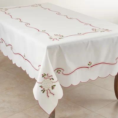 Enrique Christmas Tablecloth The Holiday Aisle® Size: 160" L x 65" W | Wayfair North America