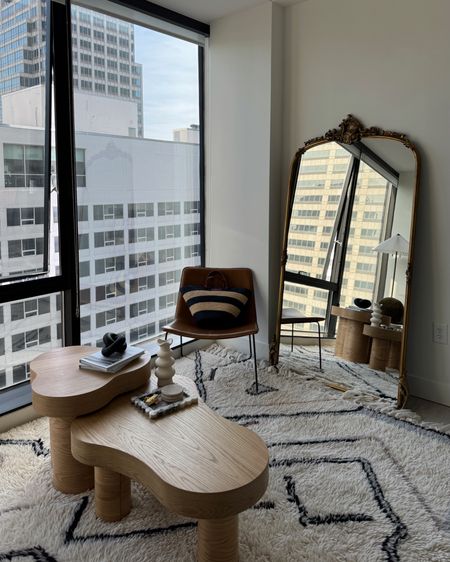 Home studio 
Home office decor 
Wall mirror arhaus
Coffee table Amazon find
Leather chair west elm 
Morrocan rug 

#LTKhome
