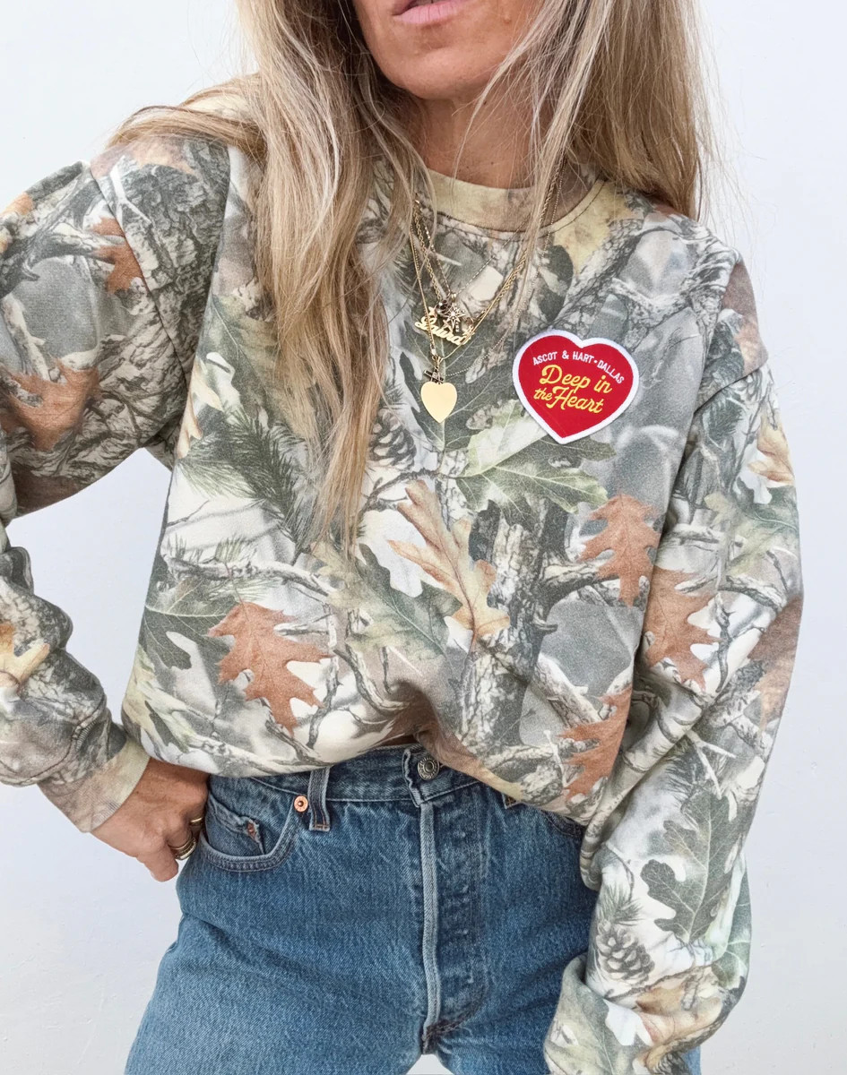 Deep In The Heart Camo Pullover | Ascot + Hart