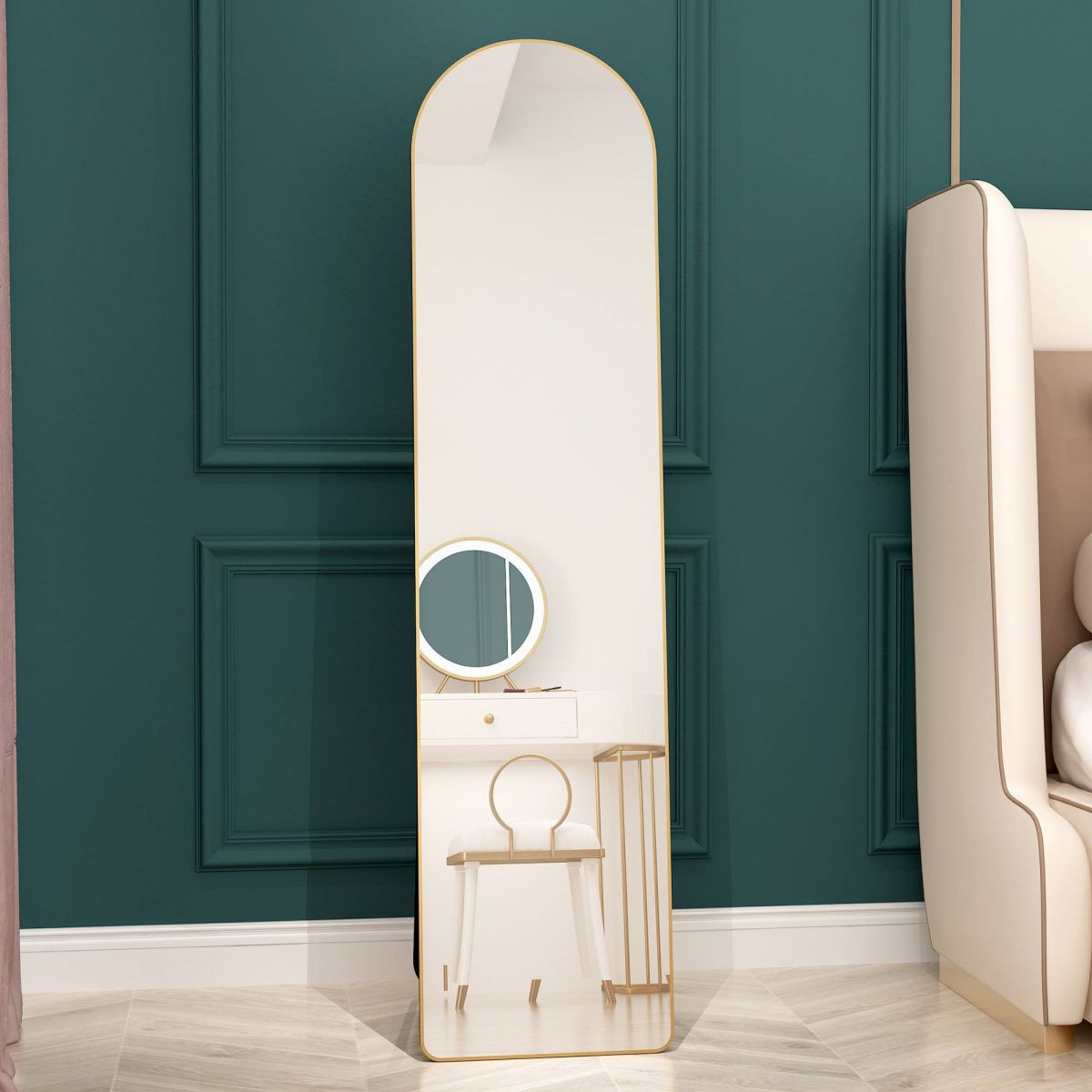 57"X14"Arched Full Length Wall Mirror Free Standing Dressing Mirror Leaning Floor Stand Up Mirror... | Target