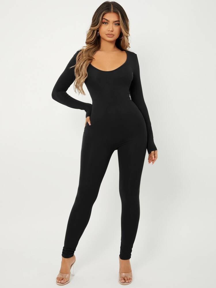 SHEIN SXY Basics Vlak Jumpsuit | SHEIN