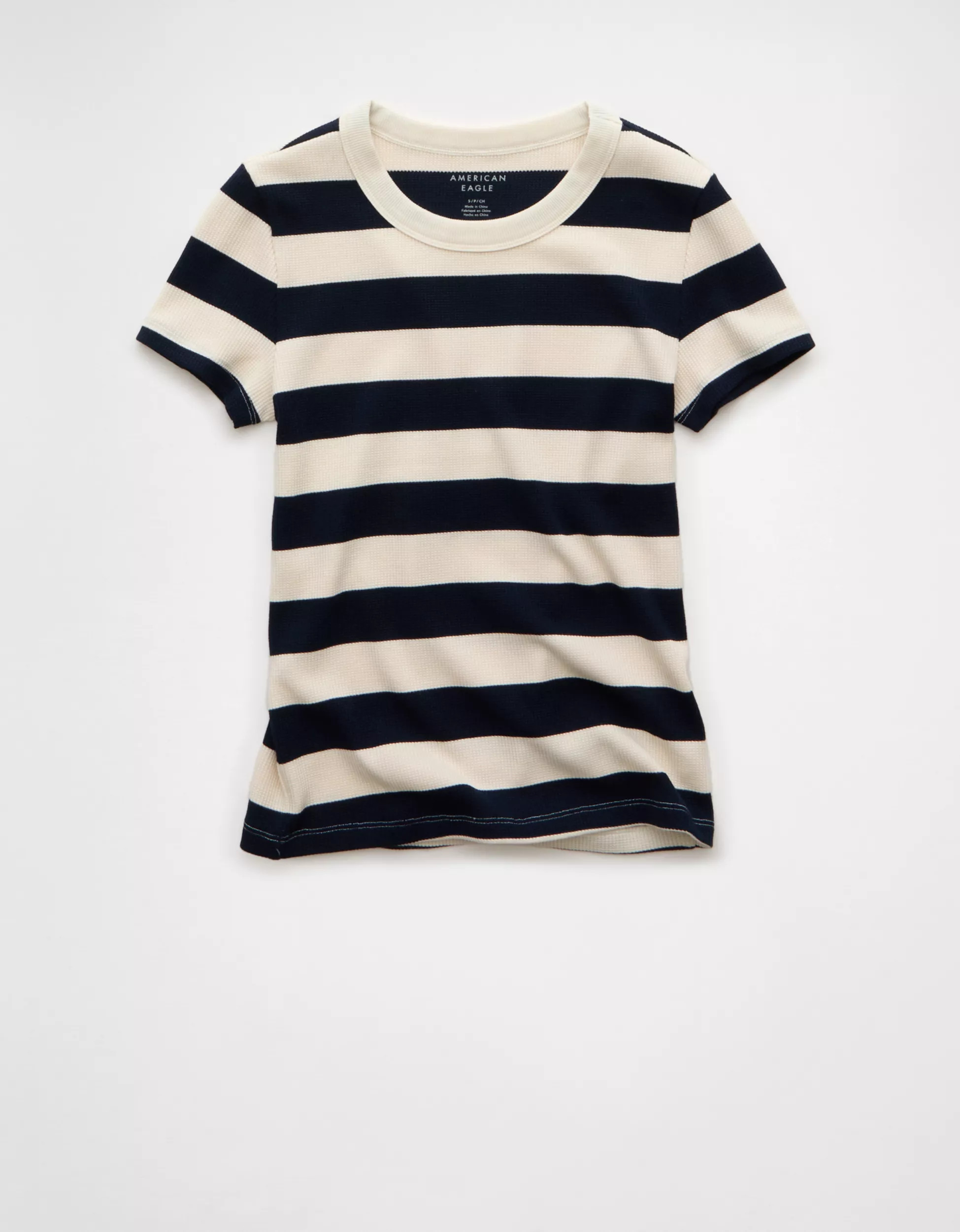 AE Waffle Hey Baby Tee | American Eagle Outfitters (US & CA)