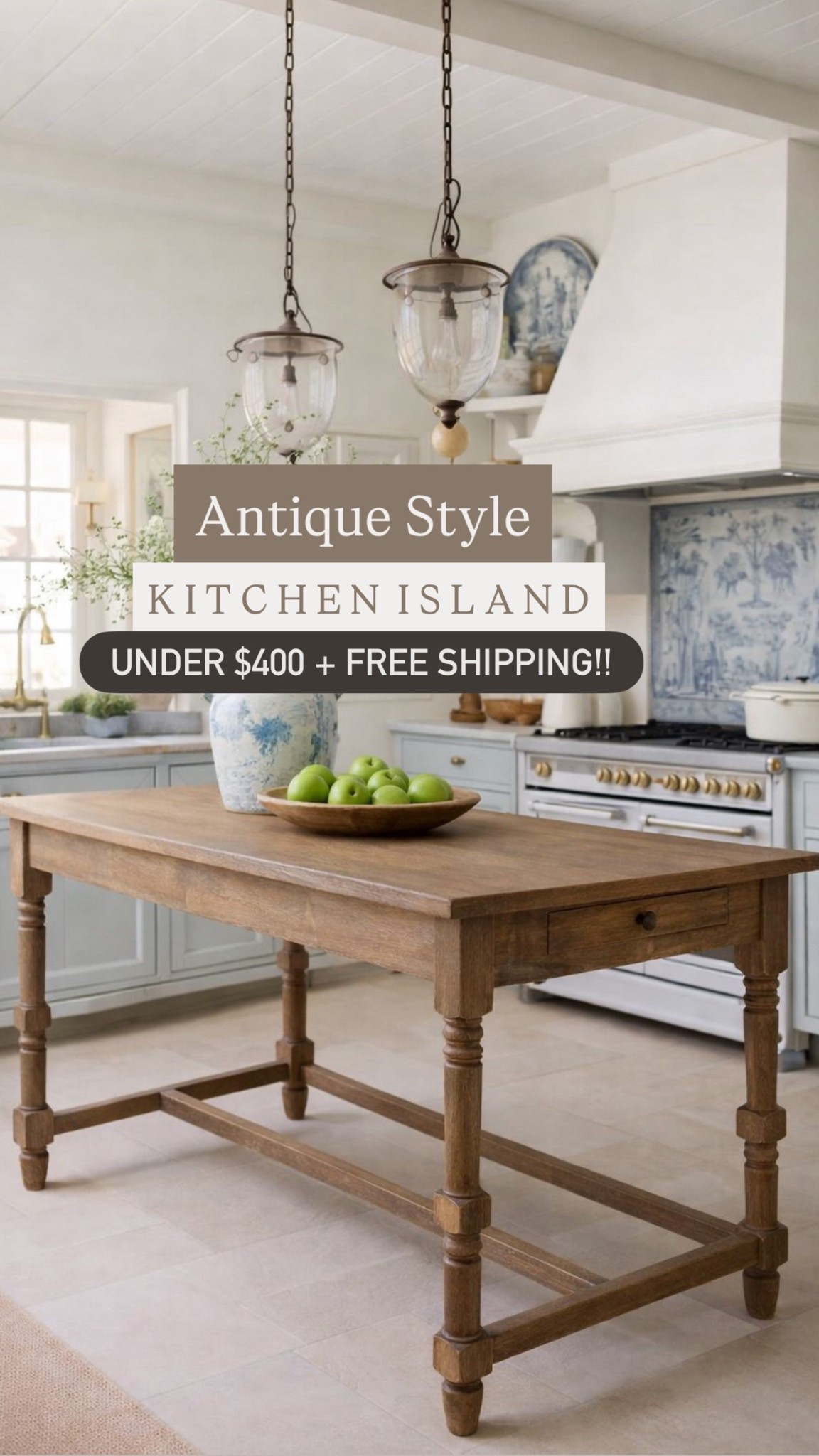 Antique-style kitchen island under $400 🤍
This vintage-inspired wood kitchen island brings cozy European cottage charm without the designer price. Perfect as a farmhouse prep table, small kitchen island, or extra storage for entertaining. Timeless turned legs, warm wood tones, and FREE shipping make this an easy yes.
👉 Tap to shop this affordable kitchen island look for less!

antique style kitchen island, farmhouse kitchen island, vintage kitchen island, wood kitchen island, cottage kitchen decor, European kitchen style, kitchen island under $400, affordable kitchen island, farmhouse prep table, rustic kitchen island, budget kitchen find, Wayfair, Home Depot, Amazon, Target 

#LTKdayinmylife #LTKHome #LTKSaleAlert