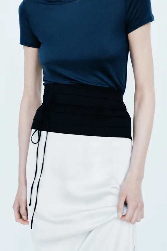 PLEATED SASH BELT | Zara US
