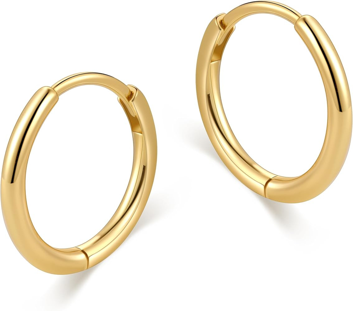 micuco Small Hoop Earrings for Women Tiny Cartilage Hoop Earrings for Men Helix Daith Tragus Ear ... | Amazon (US)