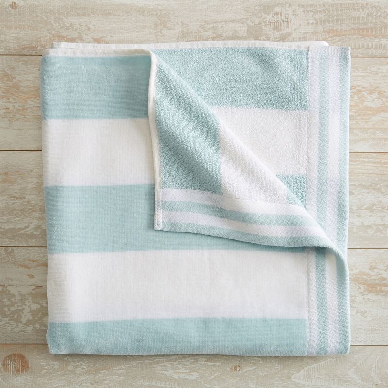Great Bay Home Cotton Cabana Stripe Quick-Dry Beach Towel | Target