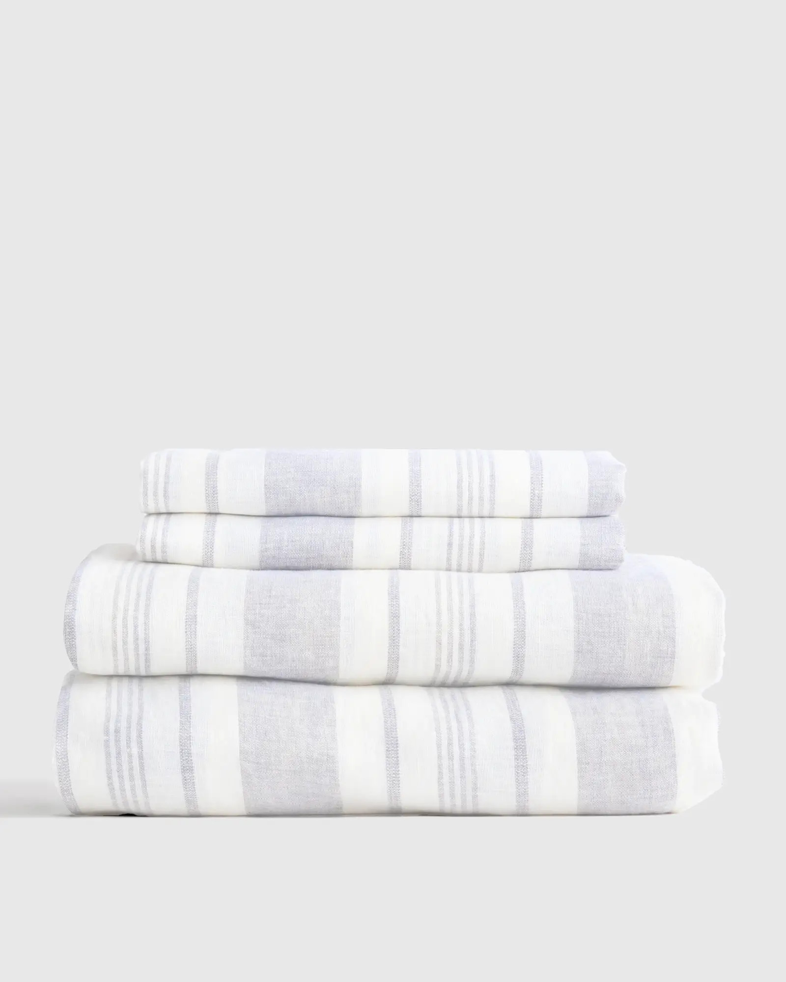 European Linen Modern Stripe Sheet Set | Quince