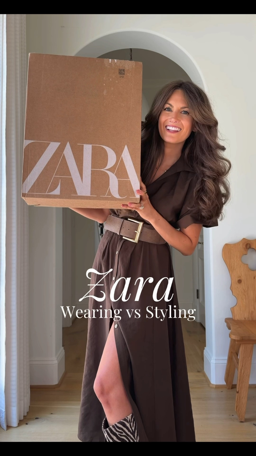 Zara wearing vs styling! Everything is true to size except for the jeans - size up one size in those! 🤍

#LTKgrwm