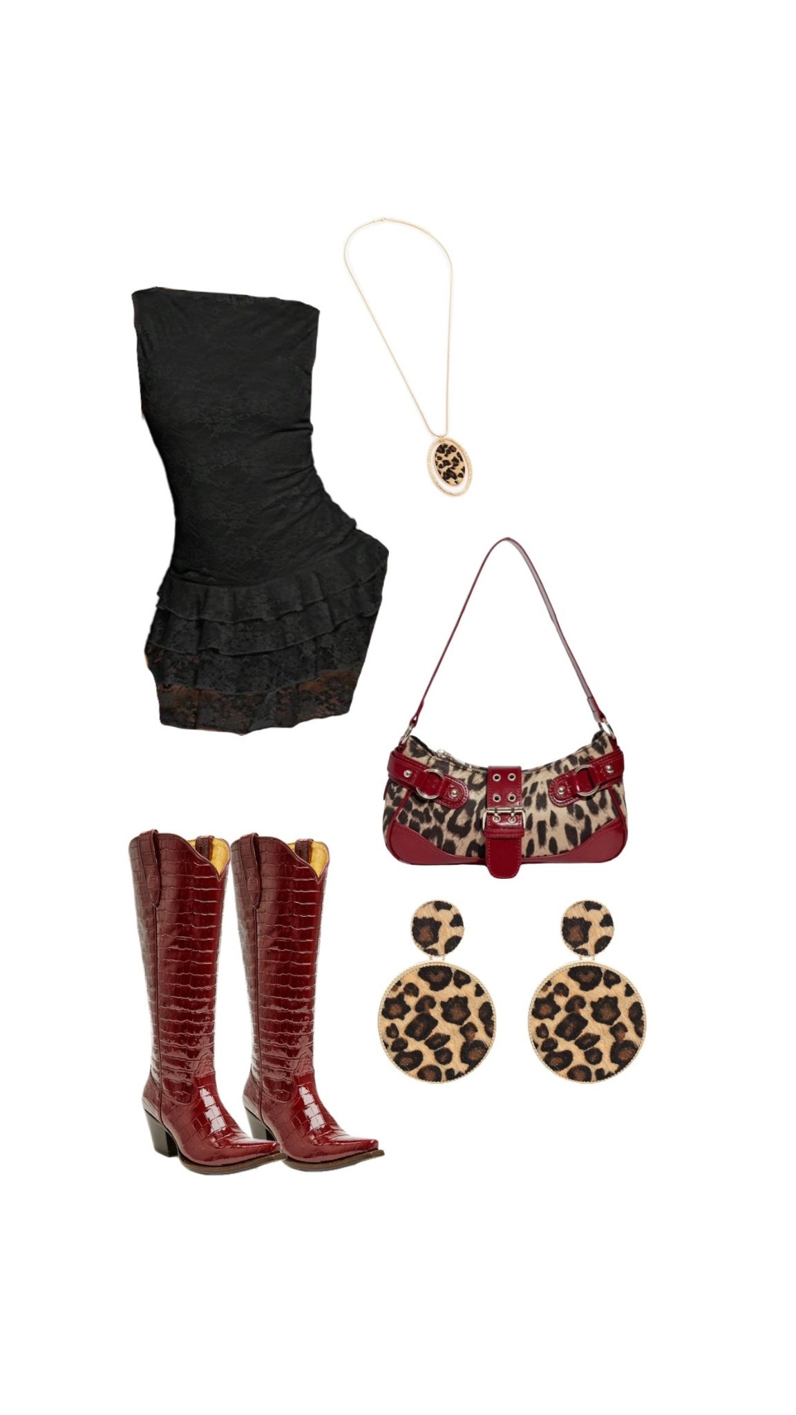 red leopard festival outfit 🐆🎱🍒 #countryconcert #festivaloutfit #concertootd #western 

#LTKFindsUnder50 #LTKootd #LTKgrwm