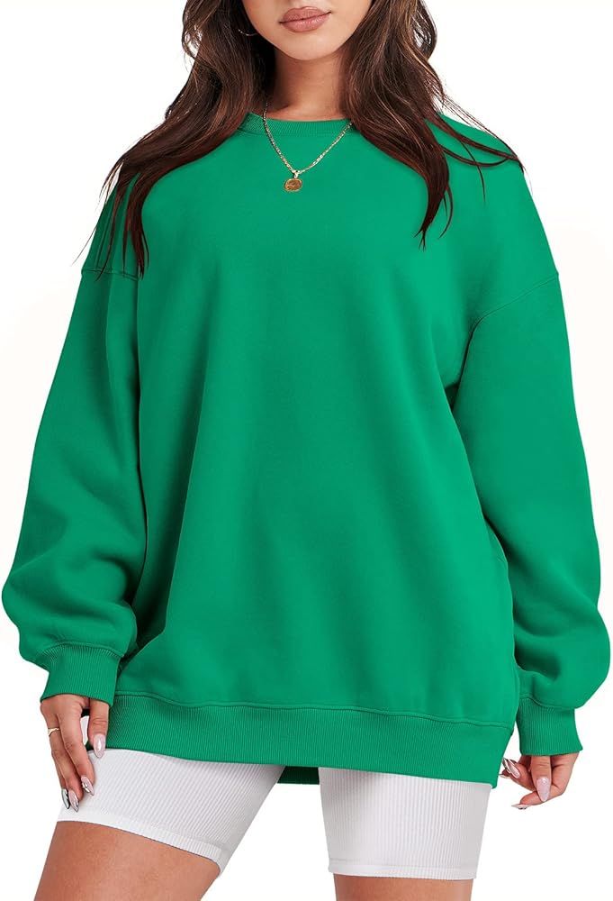ANRABESS Oversized Sweatshirt for Women Fleece Long Sleeve Crewneck Casual Pullover Top Fall 2023... | Amazon (US)