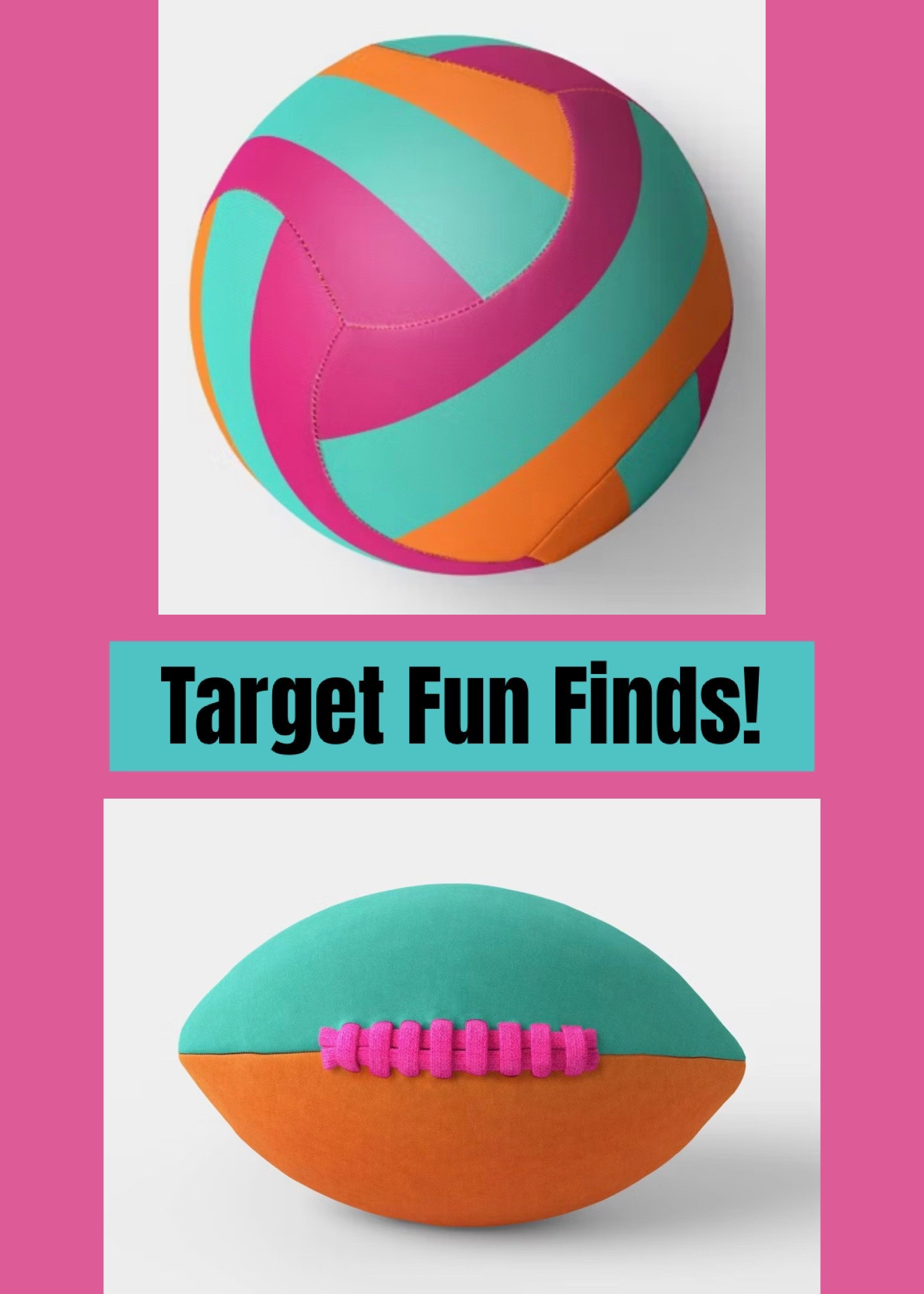Target Fun Finds! Sun Squad has $10 lightweight volleyballs and footballs available that float! Perfect for the pool or the beach since they’re waterproof, but great for anytime use. Such an excellent price for these!

#LTKActive #LTKKids #LTKSeasonal