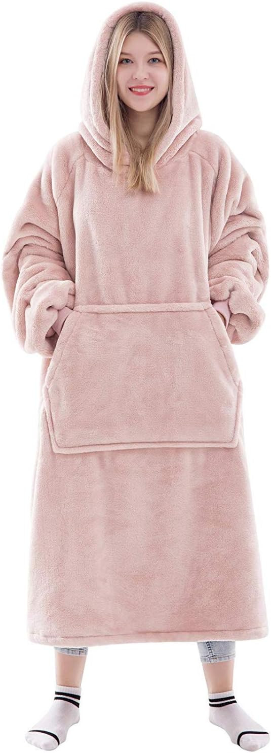 Waitu Wearable Blanket Sweatshirt Gifts for Women and Men, Super Warm and Cozy Giant Blanket Hood... | Amazon (US)