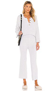 Free People Hailey Set in Ivory Heather from Revolve.com | Revolve Clothing (Global)