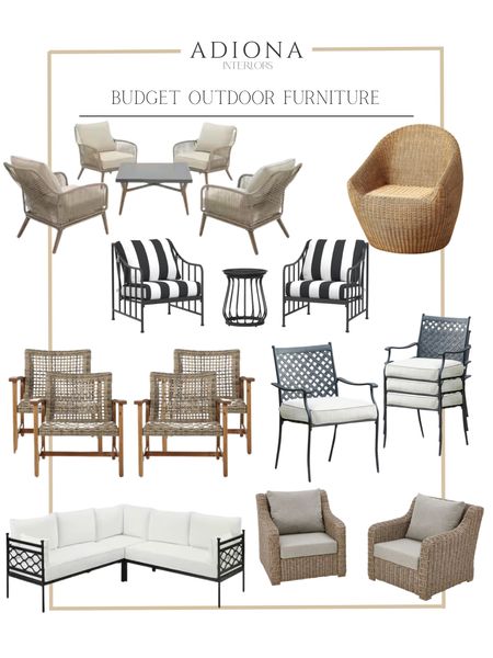 Budget outdoor furniture 

Outdoor sofa, outdoor living room, outdoor chairs, outdoor sectional, outdoor table  

#LTKhome #LTKSeasonal #LTKsalealert