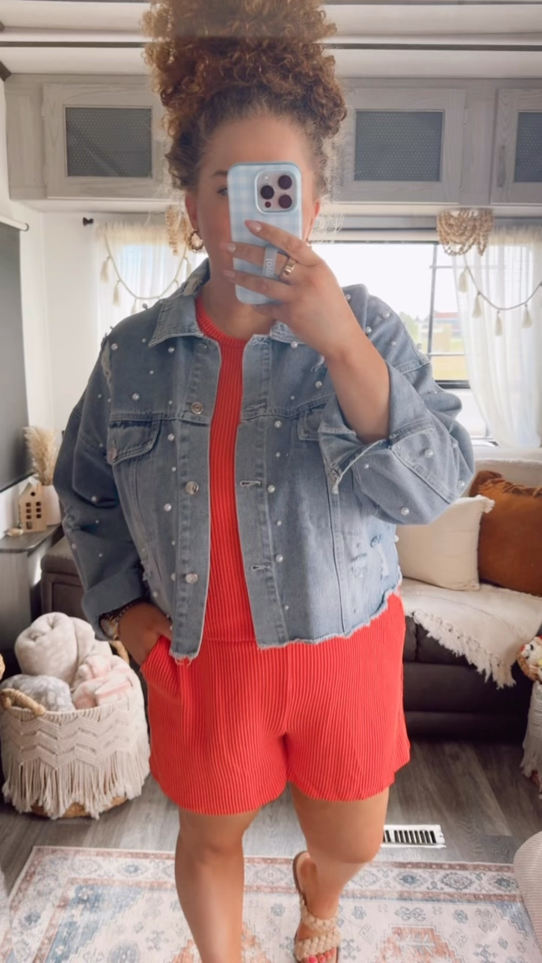 This set already feels like a statement on its own, but I love dressing it up just a little with a pearl denim jacket for that elevated, feminine touch 😌 Finished it with beige braided sandals to keep it soft, easy, and perfect for vacation dinners or warm summer nights☀️ orange two piece set | matching set outfit | vacation dinner outfit | pearl denim jacket outfit | embellished denim jacket | braided sandals outfit | beige sandals outfit | resort wear outfit | elevated vacation style | summer evening outfit | tropical vacation outfit | chic resort outfit | beach dinner outfit | feminine summer outfit | statement matching set | travel outfit inspo | vacation wardrobe outfit | amazon fashion finds | affordable vacation outfit | summer night outfit | resort chic style

#LTKootd #LTKdayinmylife #LTKMidsize