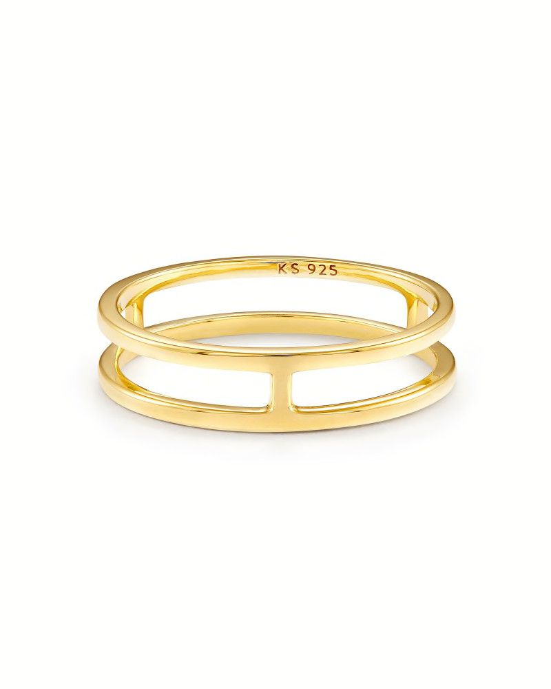 Bennett Double Band Ring in 18k Yellow Gold Vermeil | Kendra Scott | Kendra Scott