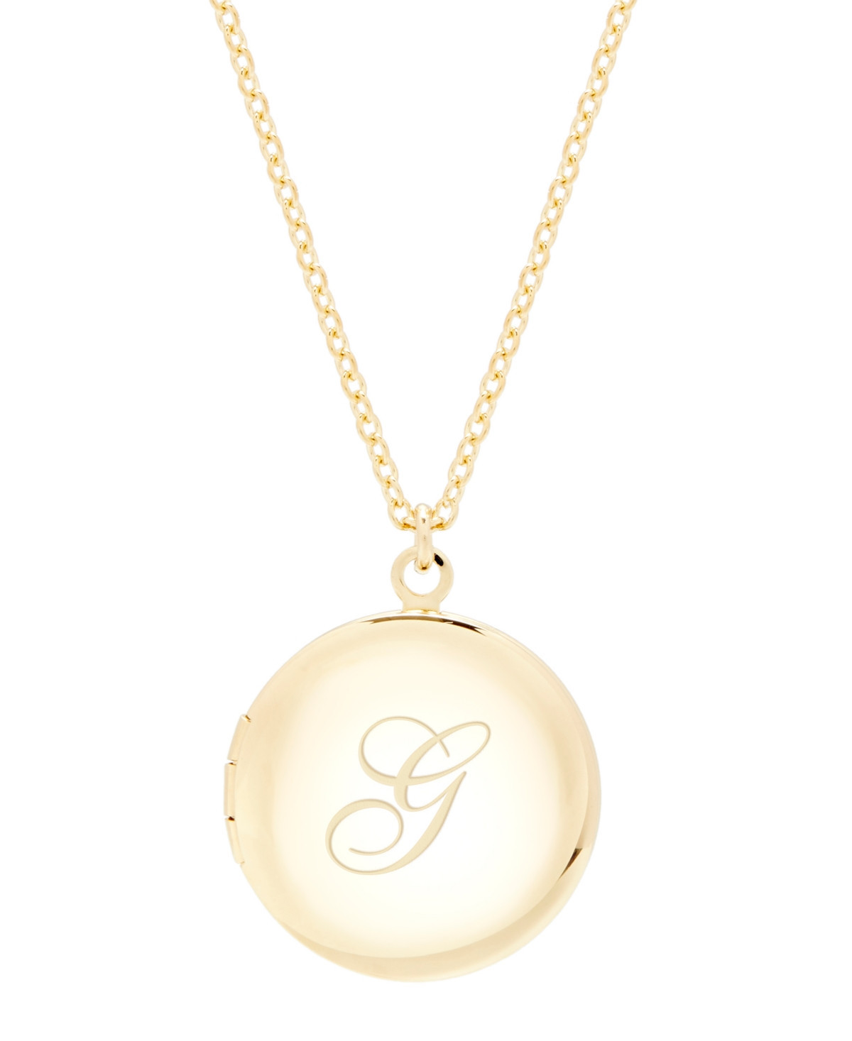 brook & york 14K Gold Plated Isla Initial Long Locket Necklace - Gold G | Macy's