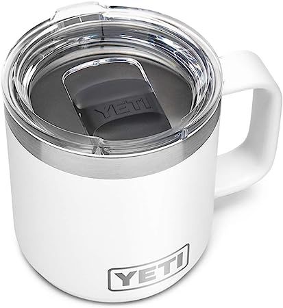 YETI Rambler 10 oz Stackable Mug, Vacuum Insulated, Stainless Steel with MagSlider Lid | Amazon (US)