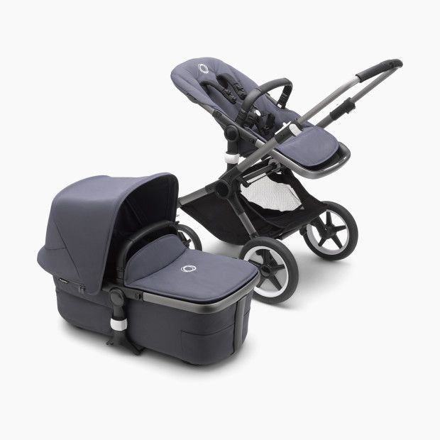 Bugaboo Fox3 Complete Stroller in Stormy Blue/Core Collection Size 40.94"" x 23.62"" x 42.52 | Babylist
