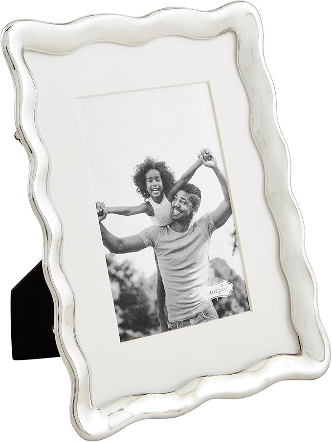 Mud Pie 4X6 Wavy Metal Frame; 9 1/4" X 7" | Amazon (US)