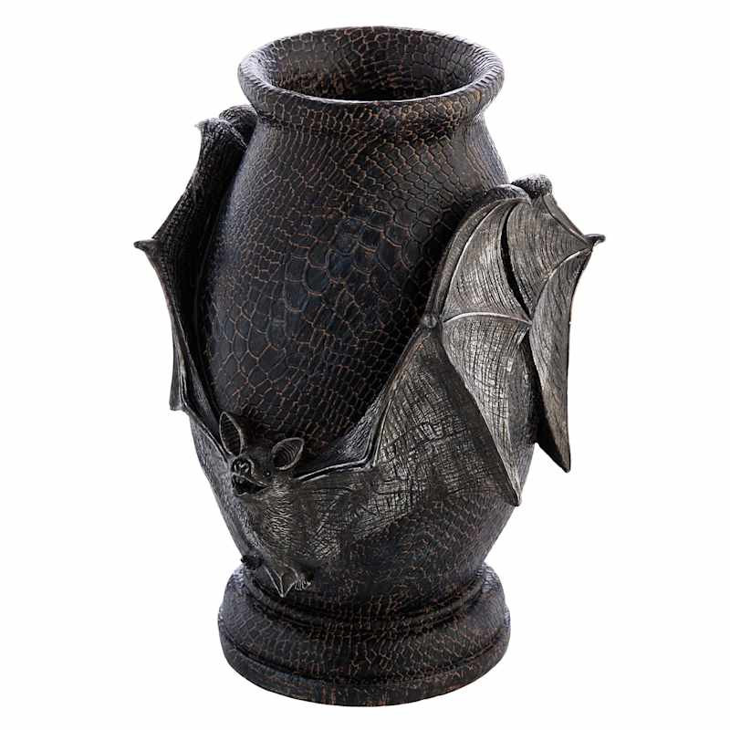 Midnight Shadows Bat Vase, 10" | At Home