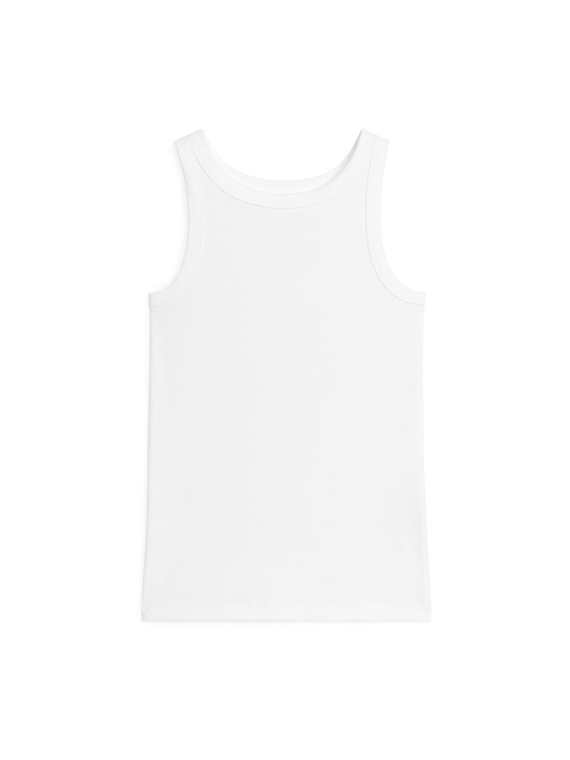 Rib Tank Top - White | ARKET (US&UK)