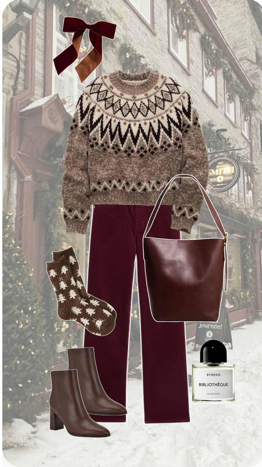christmas outfits. casual winter outfits. fair isle sweater. 

#LTKHoliday #LTKSeasonal #LTKGiftGuide