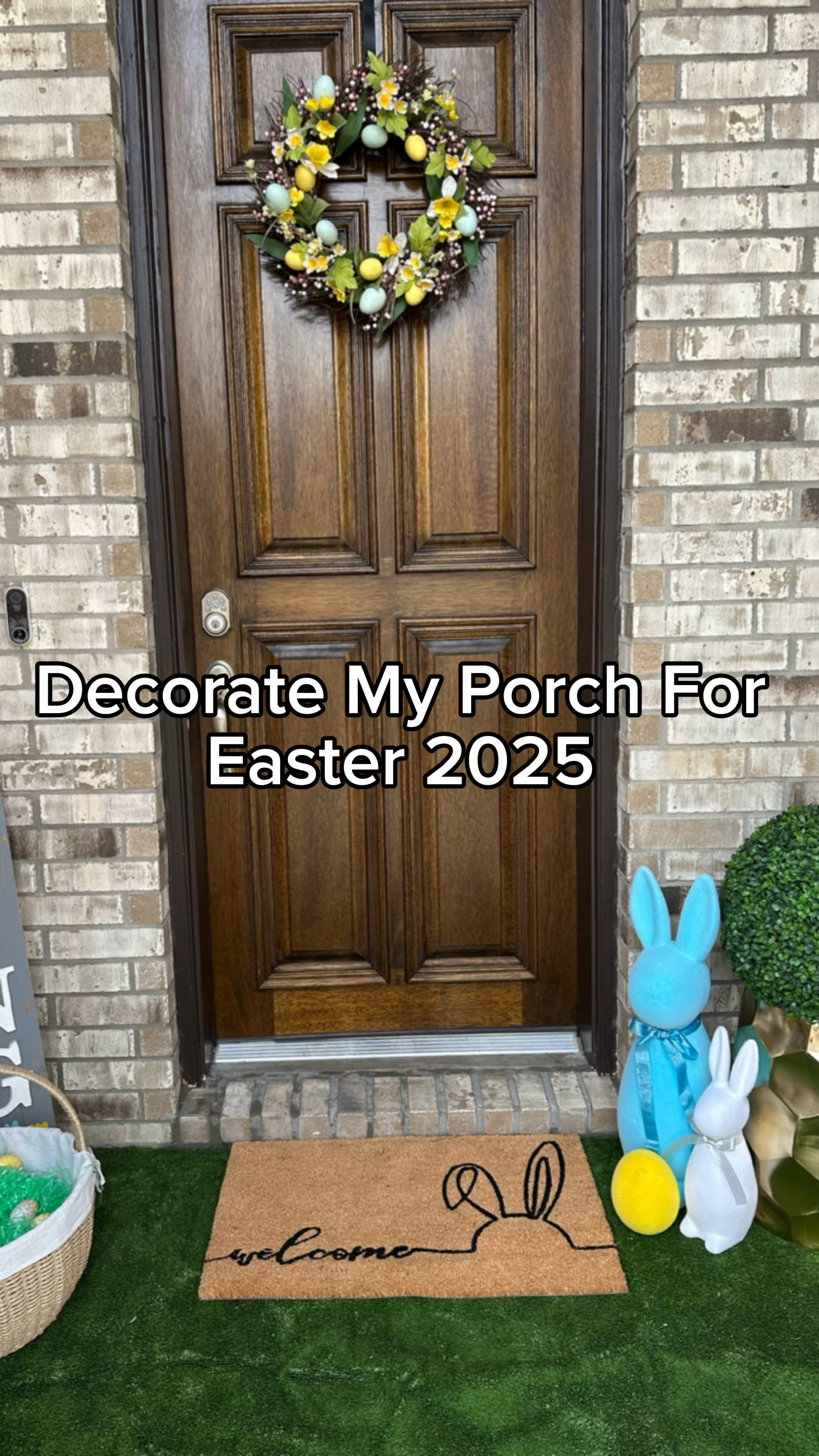 Easter Decor for my front porch 2025. #easter #easterdecor #homedecor #easterdecorations 

#LTKSeasonal #LTKHome #LTKSpringSale