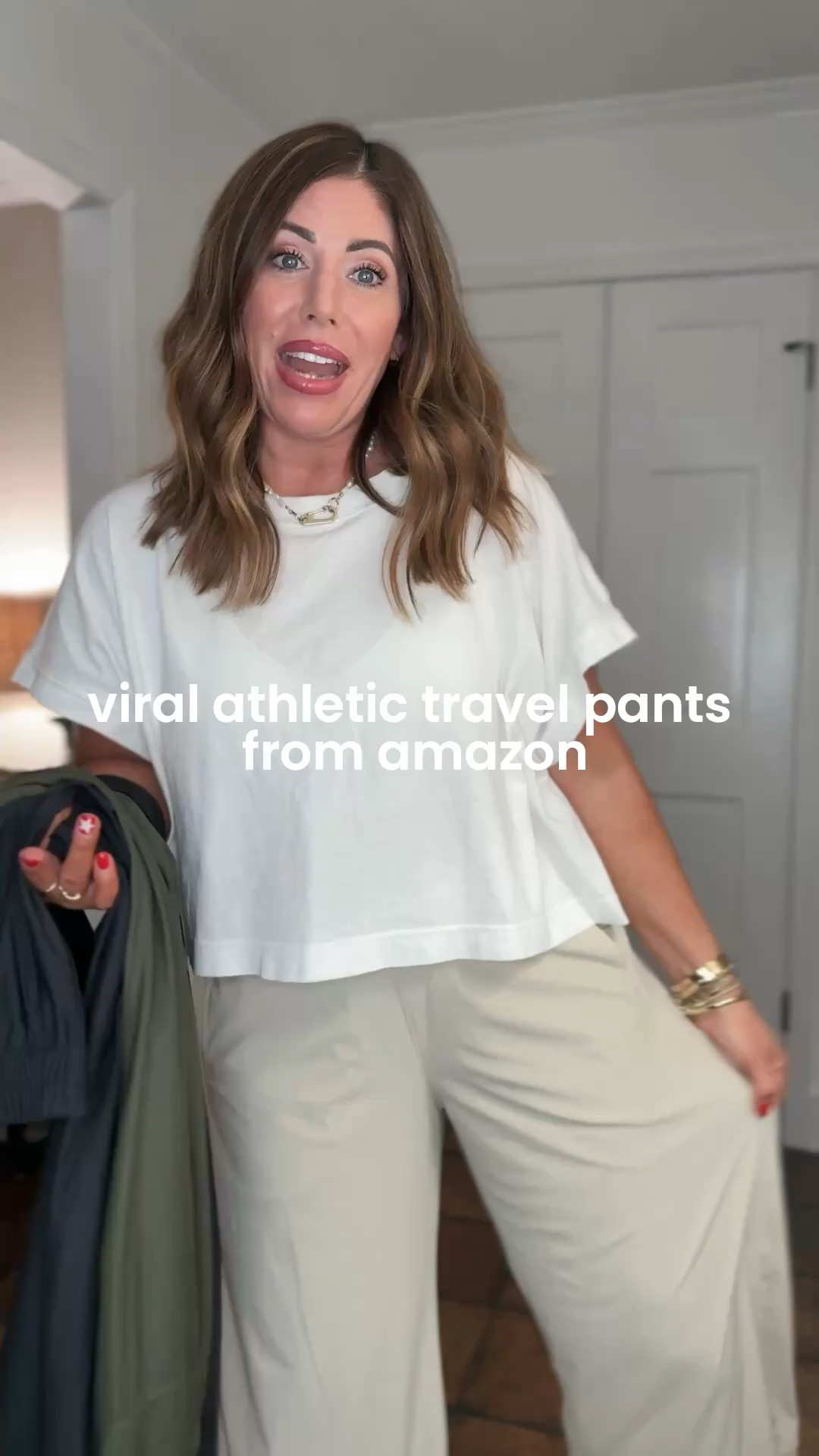 - viral athletic barrel, travel pants with the cutest seam details and subtle barrel leg. I sized up to a large they come in 10 colors. They’re so extremely comfortable and I love that you can dress them up or down.

#LTKOver40 #LTKSaleAlert #LTKootd