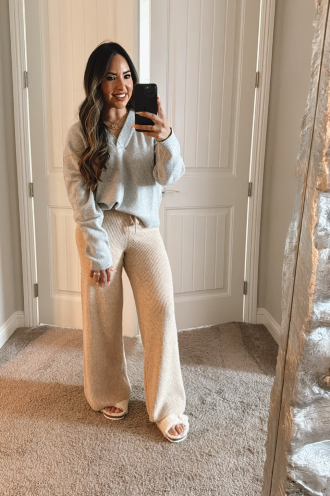 Aerie CozyUp Waffle Skater Pant curated on LTK