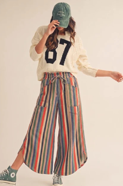 Stripe Tulip Pants | The Collection Texas