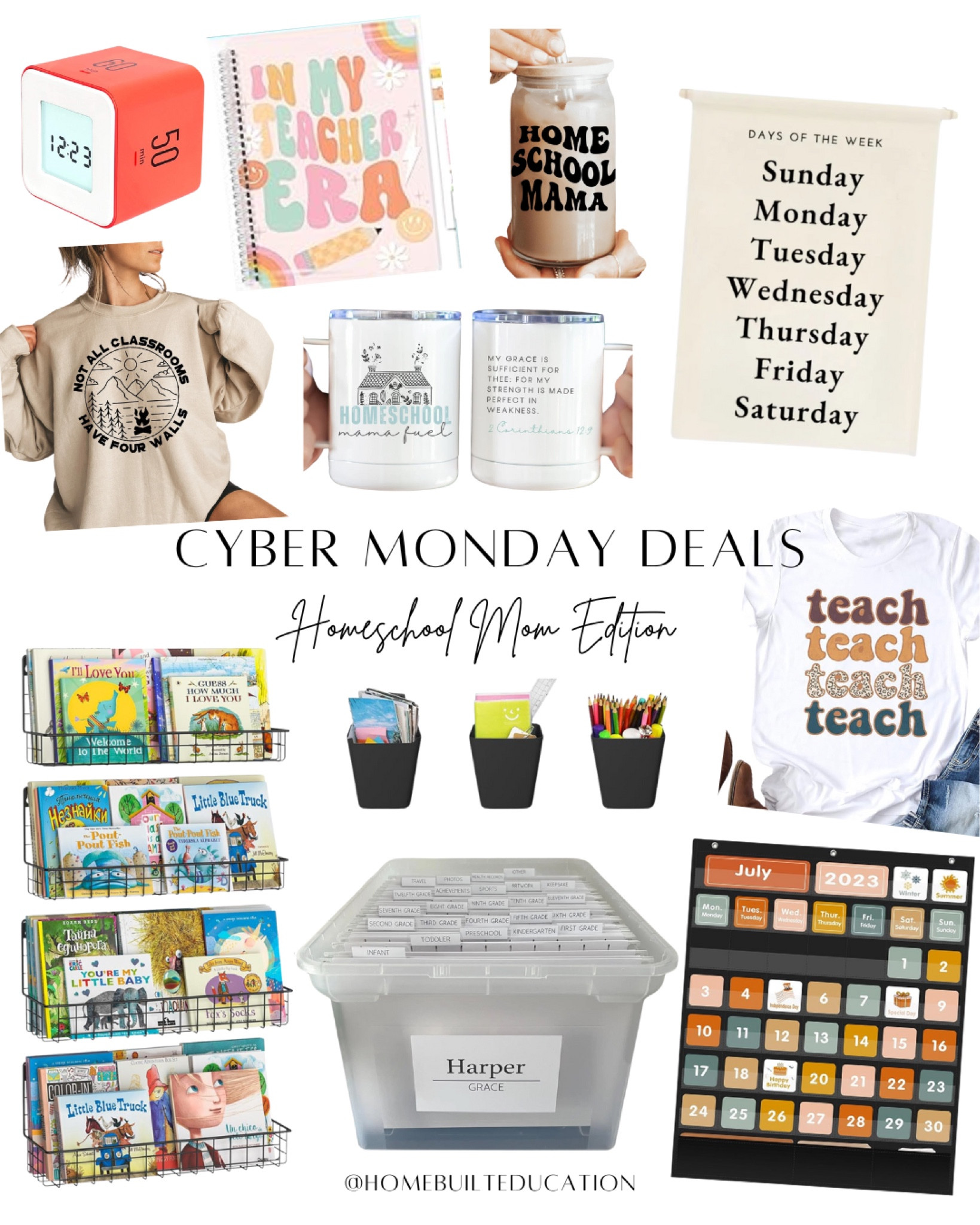 Cyber Monday has TONS of fun stuff for home school mamas! From fun mugs, shirts & organizational must haves for your home school spaces! 

#LTKCyberWeek #LTKFamily #LTKGiftGuide