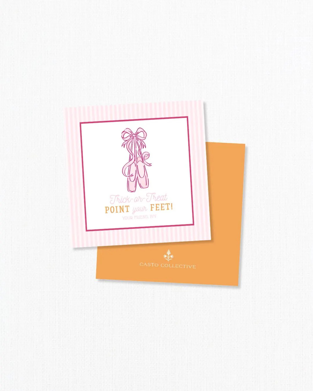 Ballet Halloween Gift Tag | Trick or Treat Point Your Feet | Kids Halloween Gift Tag - Etsy | Etsy (US)