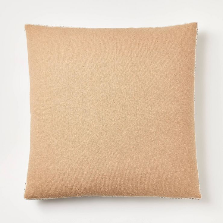 Oversized Woven Striped Square Throw Pillow Brown - Threshold™ designed with Studio McGee | Target