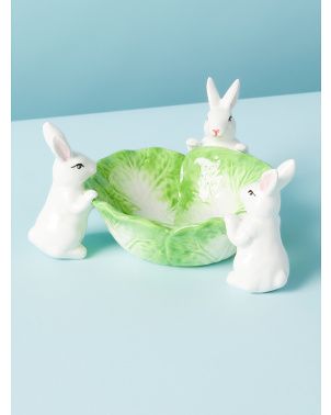 7in Cabbage Bunny Candy Dish | Dinnerware | HomeGoods | HomeGoods