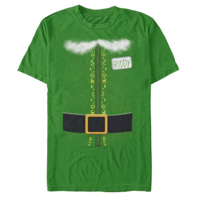 Men's Elf Buddy the Costume  T-Shirt - Kelly Green - Small | Target