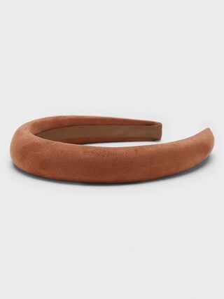 Padded Faux-Suede Headband | Banana Republic Factory