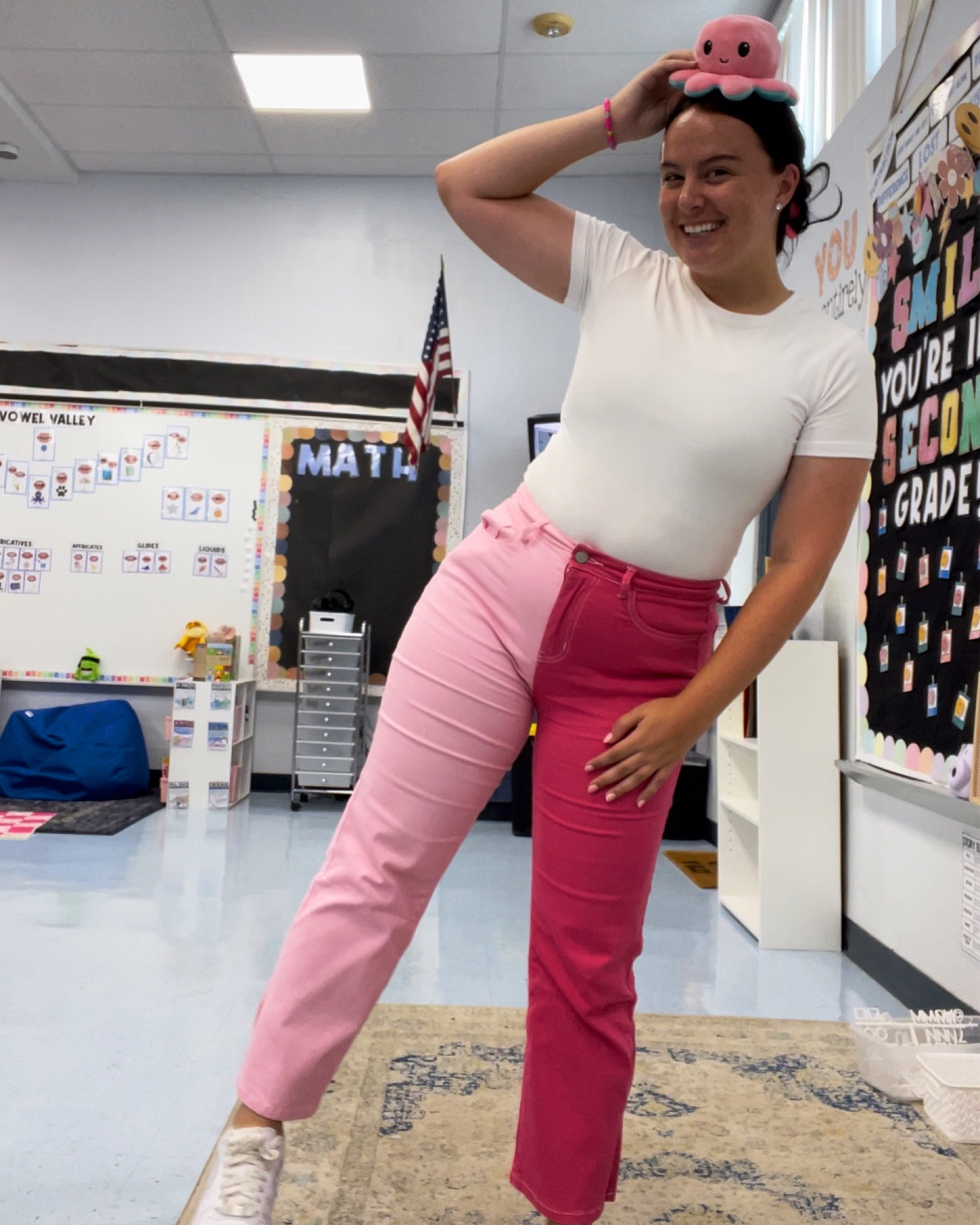 Teacher Barbie inspo outfit!! #teacherstyle #teacheroutfit #barbieinspired 