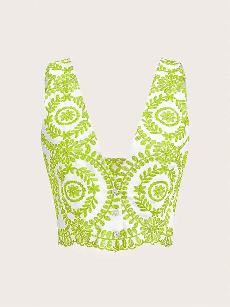 SHEIN MOD Floral Print Tank Top | SHEIN