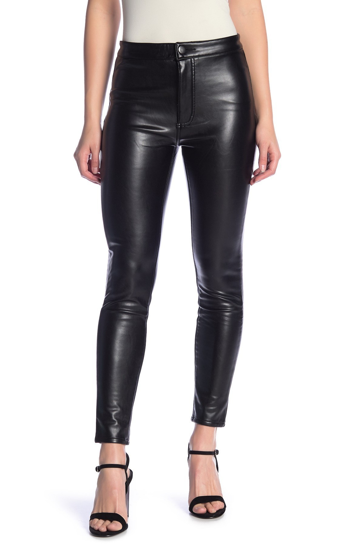 High Rise Faux Leather Pants | Nordstrom Rack