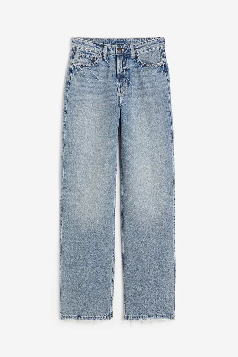 Wide Ultra High Jeans - Denim blue - Ladies | H&M US | H&M (US + CA)