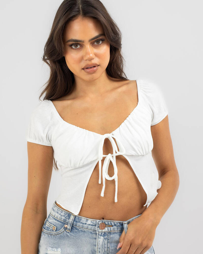 Marty Tie Front Cami Top | City Beach
