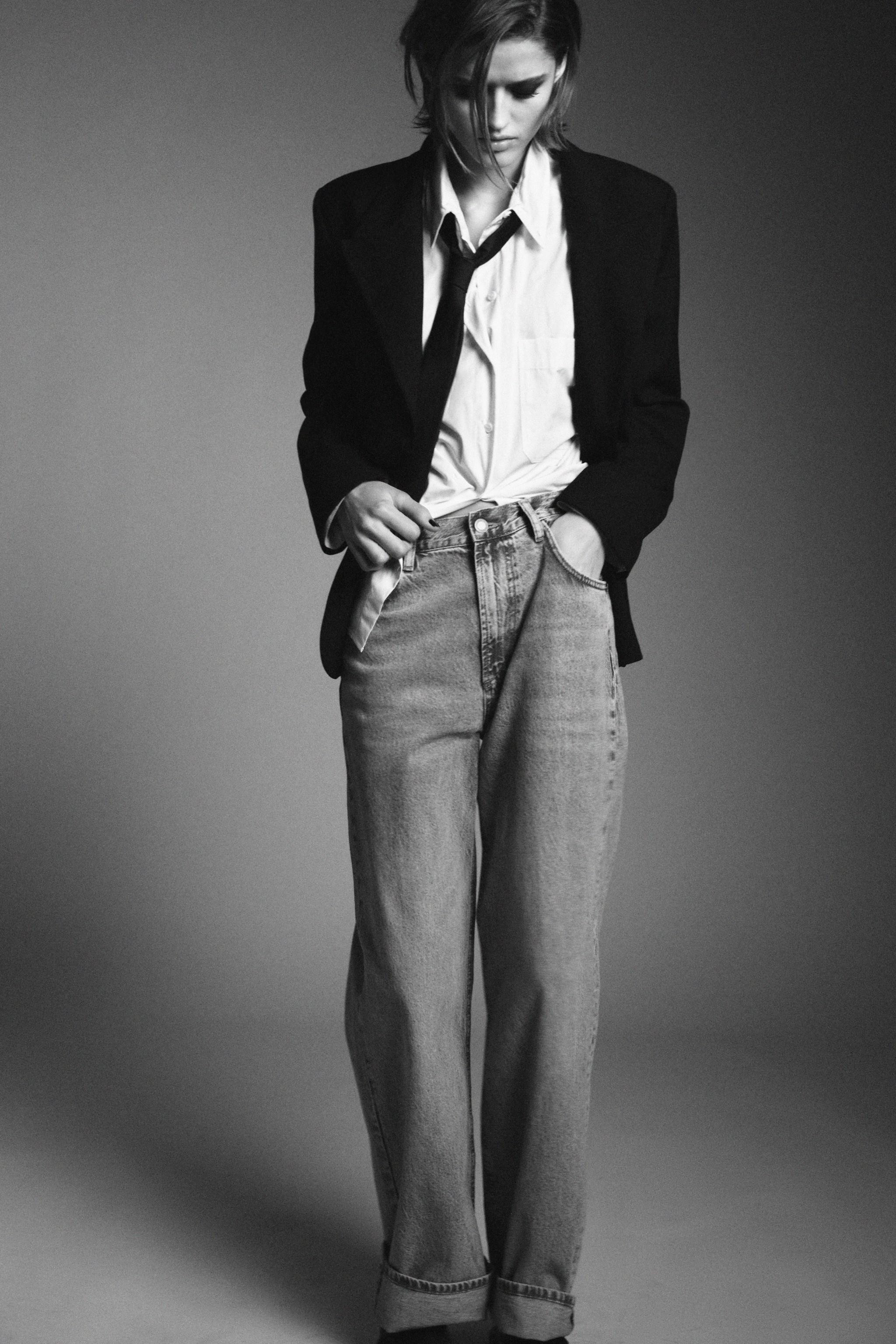 ZW COLLECTION MID-RISE BAGGY JEANS | Zara US