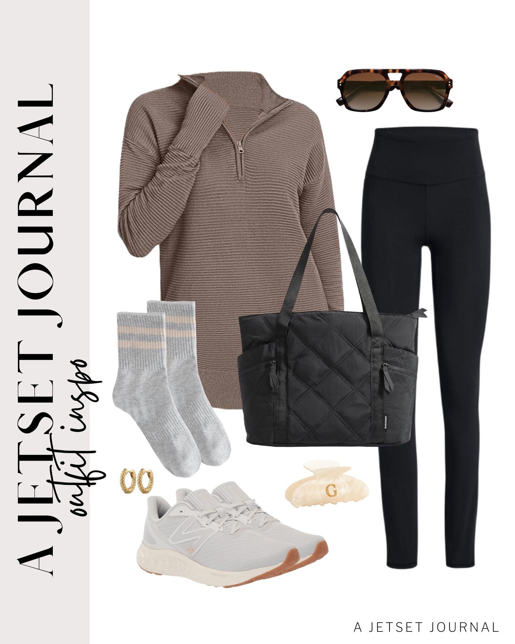 Leggings, a sweater, and sneakers make a simple outfit that’s cute and comfy!
half zip sweater, puffy laptop tote bag, running shoes, cute hair clips, casual look, vacation style, winter style, makeup must have, beauty favorite, transitional outfit, functional bag, amazon fashion, affordable style

#LTKU #LTKSeasonal #LTKFindsUnder50