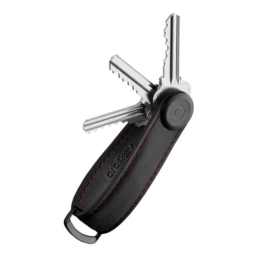 Orbitkey Key Organizer in brown crazy-horse leather